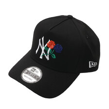 NEW ERA New York Yankees Rose 9FORTY A-Frame Cap BLACK画像