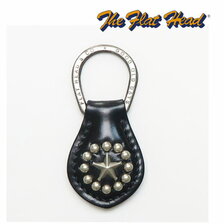 THE FLAT HEAD コードバン 鉄スタッズ キーホルダー FN-K3D2-3S画像