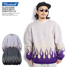 RADIALL SLOW BURN - CREW NECK SWEATER L/S RAD-21AW-KNIT002画像