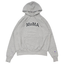 Champion &times; MoMA Reverse Weave Hoodie OXFORD GREY画像