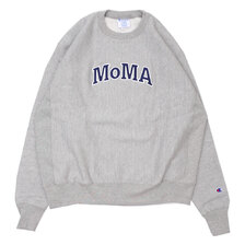 Champion &times; MoMA Reverse Weave Crew OXFORD GREY画像