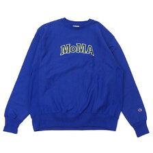 Champion &times; MoMA Reverse Weave Crew BLUE画像