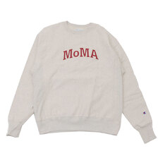 Champion &times; MoMA Reverse Weave Crew OATMEAL画像