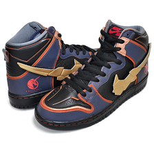 NIKE SB DUNK HI PRO QS GUNDAM UNICORN 02 BANSHEE thunder blue/metallic gold DH7717-400画像