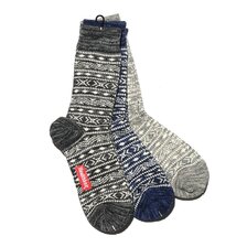 Healthknit JQD NAVY/BURGUNDY/CHARCOAL 191-3466画像
