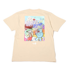 atmos &times; ワタナベアートプロジェクト RADIO FISH Show-hey TEE BEIGE NPA-001画像