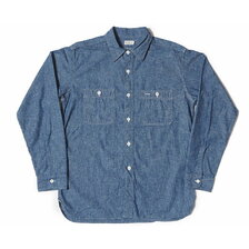 WAREHOUSE Lot 3035 TRIPLE STITCH L/S WORK SHIRTS(LOOSE-FIT) シャンブレー(サックス) OR画像