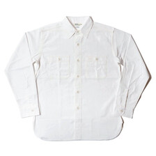 WAREHOUSE Lot 3035 TRIPLE STITCH L/S WORK SHIRTS(LOOSE-FIT) シャンブレー(オフ) OR画像