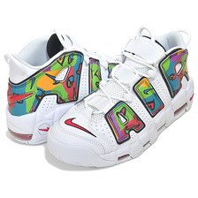 NIKE AIR MORE UPTEMPO PEACE LOVE SWOOSH white/university red-black DM8150-100画像