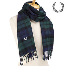 FRED PERRY BLACK WATCH TARTAN SCARF C2113-426画像