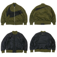 NIKE AS M NSW SYNFL SWOOSH BOMBER JACKET MA-1 ROUGH GREEN DD6056-326画像