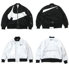 NIKE AS M NSW SYNFL SWOOSH BOMBER JACKET MA-1 BLAC DD6056-010画像