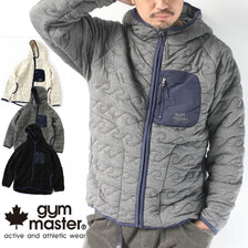 gym master ウェーブ キルトジップ フード G733639画像