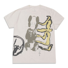 Cactus Jack &times; Fragment Design KAWS FOR FRAGMENT TEE AGED YELLOW画像