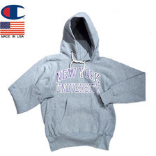 Champion C5-U106 CLASSIC COLLAGE REVERSE WEAVE P/O HOODIE "NYU"画像