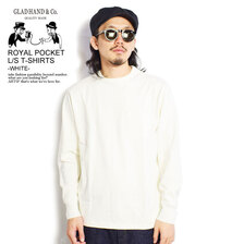 GLAD HAND ROYAL POCKET L/S T-SHIRTS -WHITE-画像