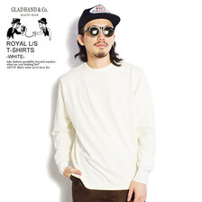 GLAD HAND ROYAL L/S T-SHIRTS -WHITE-画像