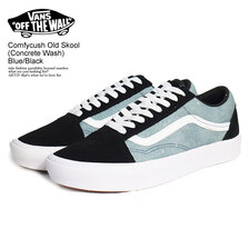 VANS Comfycush Old Skool (Concrete Wash) Blue/Black VN0A5DYC8V8画像