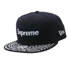 Supreme 21FW Undisputed Box Logo New Era NAVY画像