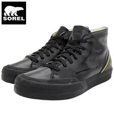 SOREL GRIT SNEAKER CHUKKA WP Black/Black NM4501-010画像