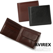 AVIREX BEIDE FOLDED WALLET 642139100画像
