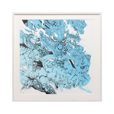 atmos &times; Acky Bright BLUE Reg ポスター EFCT-031画像