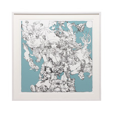 atmos &times; 寺田克也 BLUE Reg ポスター EFCT-029画像