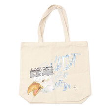Cactus Jack x Fragment Design FLAMES TOTE NATURAL画像