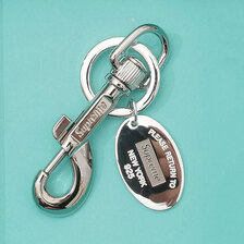Supreme &times; TIFFANY&CO. 21FW Oval Tag Keyring画像
