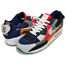 NIKE WMNS AIR MAX 90 QS college navy/light bone-sail DJ4878-400画像