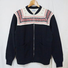 THE FLAT HEAD SNOW PATTERN FULL ZIP SWEAT FN-MSZ-101画像