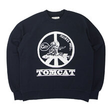 AVIREX TYPE BLUE CREW NECK SWEAT TOMCAT 6113427画像