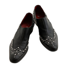 NO ID. メダリオンスタッズショートヒールブーツ 850208-807F画像