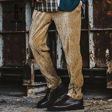 NO ID. ベロアワッシャーフロントスリットトラウザーズ 850006-799P画像