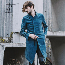 NO ID. BLACK Pスエードセミダブルスタンドカラーコート 450006-831C画像