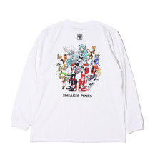 atmos &times; Acky Bright "SNEAKER PINKS" L/S TEE WHITE ACKY-003画像