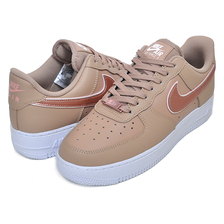 NIKE WMNS AIR FORCE 1 07 ESS hemp/mtlc rose gold DD1523-200画像