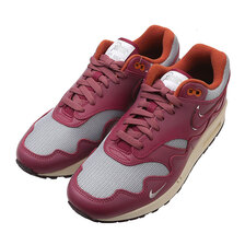 NIKE &times; PATTA AIR MAX 1 METALLIC SILVER/RUSH MAROON DO9549-001画像
