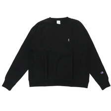 RHC Ron Herman &times; Champion Reverse Weave Crew Neck Sweat Shirt BLACK画像