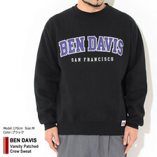 BEN DAVIS Varsity Patched Crew Sweat C-2380010画像