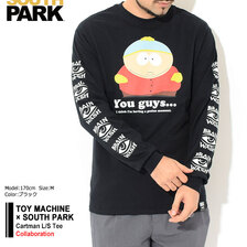 TOY MACHINE &times; SOUTH PARK Cartman L/S Tee STMFBLT2画像