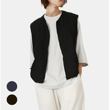 marka ZIP UP VEST - SILK LINEN TWILL - M22A-05BL01A画像