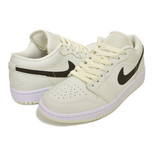 NIKE WMNS AIR JORDAN 1 LOW coconut milk/black-white DC0774-121画像