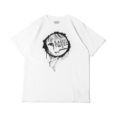 atmos pink &times; 楳図かずお コラボLOGO SS TEE WHITE 21AW-UZTP01画像