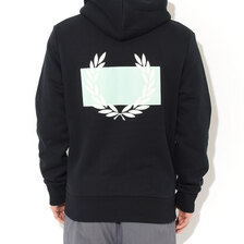 FRED PERRY Laurel Wreath Print Hooded Sweat M2653画像