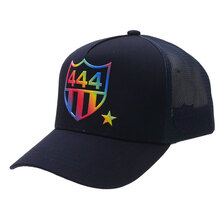 YOSHINORI KOTAKE DESIGN &times; BARNEYS NEWYORK BLACK LINE 444LOGO MESH CAP NAVY画像