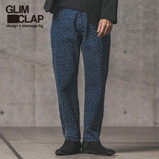 GLIMCLAP Leopard pattern printed denim pants 12-128-GLS-CC画像