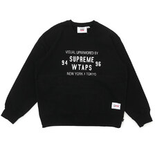 Supreme &times; WTAPS 21FW Crewneck BLACK 21274SPD-CSM03S画像