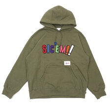 Supreme &times; WTAPS 21FW Sic'em! Hooded Sweatshirt LIGHT OLIVE 21274SPD-CSM02S画像