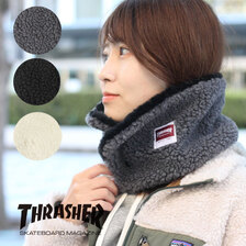 THRASHER マグレーベル 前開きボアネックウォーマー 21TH-K55画像